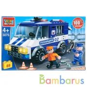 Конструктор "Город мастеров" побег из полицейской машины, с фигурками, 89дет. в русс кор. в кор.80шт | фото №0