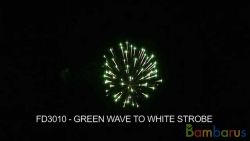 FD3010 (Шар 3") GREEN WAVE TO WHITE STROBE | фото №0