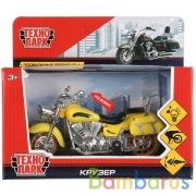 Машина на бат свет+звук Крузер пластик 14,5 см,выдвиж.поднож., вращ. руль Технопарк в кор.5*48шт | фото №0