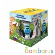 Кружка, Синий ТРАКТОР 250 мл, стекло, в подарочной упаковке Умка в кор.9шт | фото №0