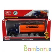 ТМ Технопарк. Машина металл "БЕНЗОВОЗ", длина 21см, инерц, подв. элем. в русс. кор. в кор.2*36шт | фото №0