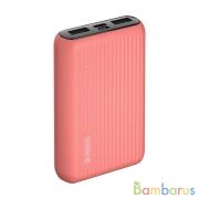 Внешний аккумулятор Deppa NRG Color 10000 mAh, 2.4A, 2xUSB (Коралловый) | фото №0