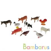 НАБОР ИЗ 10-И ДОМАШНИХ ЖИВОТНЫХ "ИГРАЕМ ВМЕСТЕ" 10СМ, В АССОРТ. В ПАК. (РУСС. УП.) в кор.8*12наб | фото №0