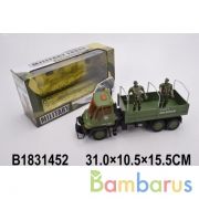 Машина инерц. грузовик военный с фигурками, в ассорт. ABC11-17 в кор. в кор.2*24шт | фото №0