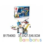 Конструктор пласт. пожарная станция, с фигурками, 321дет. в кор. в кор.12шт | фото №0