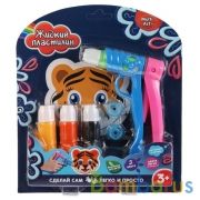 Набор д/творчества жидкий пластилин MultiArt (4цвета+стайлер+2насадки+форма тигр) в кор.2*48шт | фото №0