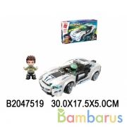 Конструктор пласт. машинка с фигуркой, 168дет. в кор. в кор.48шт | фото №0