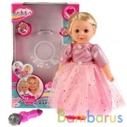 КУКЛА ФУНКЦ. "КАРАПУЗ" ВАРВАРА 46СМ, КАРАОКЕ 12 ПЕСЕН ИЗ М/Ф, МИКРОФОН В РУСС. КОР. в кор.8шт | фото №0