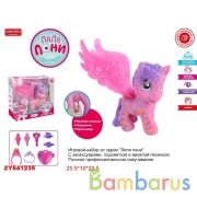 Пони с крыльями, свет+ русс озвучка, с аксесс. ZYA-A2688 в русс. кор. в кор.2*24шт | фото №0