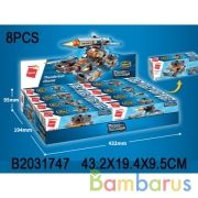 Конструктор пласт. военная техника, в ассорт. в кор. в дисплее уп-8шт в кор.18уп | фото №0