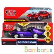 Машина металл свет-звук "muscle car" 12см, откр.двери, инерц., ассорти в кор. Технопарк в кор.2*36шт | фото №0