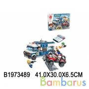 Конструктор пласт. машинки с фигурками и аксесс., 608дет. в кор. в кор.12шт | фото №0