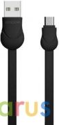 Дата-кабель Joyroom S-L121 Waves Series Flat Cable, 1.0 meter(Micro) (Черный) | фото №0