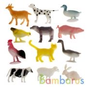 Игрушка пластизоль домашние животные 5 см 12 шт. ассорти, в пакете ИГРАЕМ ВМЕСТЕ в кор.120шт | фото №0