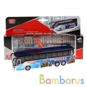 АВТОБУС "ТЕХНОПАРК" 18,5СМ МЕТАЛЛ. ИНЕРЦ. СВЕТ+ЗВУК, ОТКРЫВ. ДВЕРИ В РУСС. КОР. в кор.2*24шт | фото №0