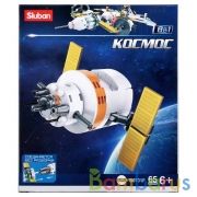 Конструктор пласт. космич. корабль 65дет. в русс. кор. в кор.90шт | фото №0