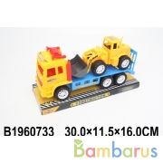 Трейлер инерц. с трактором, цвет в ассорт. в пласт. в кор.2*36шт | фото №0