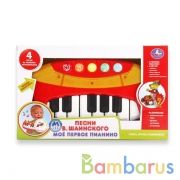 ПИАНИНО "УМКА" НА БАТ. СО СВЕТОМ, С ПЕСНЯМИ В.ШАИНСКОГО В РУСС. КОР. в кор.2*24шт | фото №0