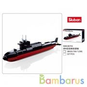 Конструктор пласт. подводная лодка 227дет. в русс. кор. в кор.16шт | фото №0