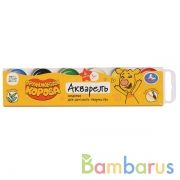 Акварель мед. "Оранжевая корова" 6цв. б/к в карт.кор. с европодвесом, круглые кюветы в кор.30шт | фото №0