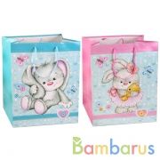 Играем Вместе. Зайка. Пакет подарочный 33х46х20см, глянцевый, в ассорт. в пак. уп-12шт в кор.6уп | фото №0