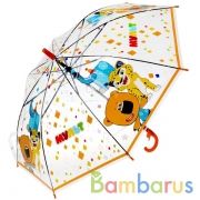 Зонт дет. "Играем вместе" "МУЛЬТ", прозрачный, 50см, со свистком в кор.5*12шт | фото №0