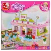 Конструктор пласт. бильярдный клуб с фигурками, 289дет. в русс. кор. 28*28*5см в кор.32шт | фото №0