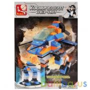 КОНСТРУКТОР ПЛАСТ. КОСМИЧЕСКИЙ КОРАБЛЬ С ФИГУРКОЙ, 126ДЕТ. В РУСС. КОР. 19*26*4СМ в кор.48шт | фото №0