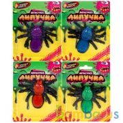 Игрушка лизун-липучка паук, цвет в ассорт. на блистере ИГРАЕМ ВМЕСТЕ в кор.4*72шт | фото №0