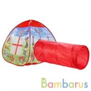 ДЕТСКАЯ ИГРОВАЯ ПАЛАТКА "ИГРАЕМ ВМЕСТЕ" "ЩЕНЯЧИЙ ПАТРУЛЬ", С ТОННЕЛЕМ В СУМКЕ в кор.10шт | фото №0