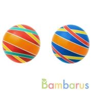 МЯЧ Д. 125ММ СЕРИЯ "ПЛАНЕТЫ" РУЧНОЕ ОКРАШ. (САТУРН) в кор.25шт | фото №0