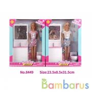 Кукла одежда в ассорт. + ванная комната в кор. в кор.12шт | фото №0