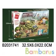 Конструктор пласт. военная техника, с фигурками и аксесс. 264дет. в кор. в кор.18шт | фото №0