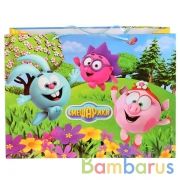 ПАКЕТ ПОДАРОЧНЫЙ "ИГРАЕМ ВМЕСТЕ" СМЕШАРИКИ 46Х61Х20СМ, БУМ., ГЛЯНЦЕВЫЙ В ПАК. УП-12ШТ в кор.6уп | фото №0