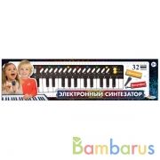 Пианино "электронный синтезатор" 32 клавиши, микрофон, кор.47,3*12,5*4см ИГРАЕМ ВМЕСТЕ в кор.48шт | фото №0