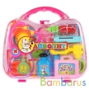 НАБОР ДОКТОР "ИГРАЕМ ВМЕСТЕ" "ДОКТОР  АЙБОЛИТ" В АССОРТ. В ЧЕМОДАНЕ 20*5*18СМ в кор.2*24шт | фото №0