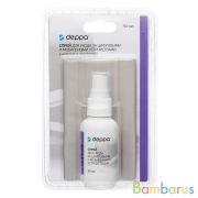 Спрей Deppa для ухода за цифровыми и мобильными устройствами с салфеткой из микроволокна, 50 мл | фото №0