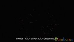 fr4136 HALF SILVER HALF GREEN PEONY 4шт | фото №0
