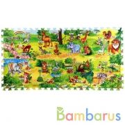 КОВРИК-ПАЗЛ "ИГРАЕМ ВМЕСТЕ" "ЗООПАРК С АЗБУКОЙ" 8 СЕГМЕНТОВ, КАЖДЫЙ 31.5*31.5СМ В ПАК. в кор.12шт | фото №0