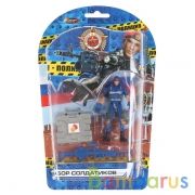 НАБОР СОЛДАТИКОВ С ОРУЖИЕМ ПОЛИЦИЯ НА БЛИСТЕРЕ (РУСС. УП.) "ИГРАЕМ ВМЕСТЕ" в кор.2*64шт | фото №0