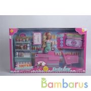 Кукла кассир, гнущаяся, с аксесс. в кор. в кор.6шт | фото №0