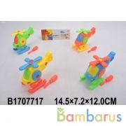 Конструктор вертолет с ключом, в ассорт. в пак. в кор.2*108шт | фото №0