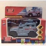 Машина металл ВПК -3927 волк спецотряд 12 см, дв., баг., пушка, инерц. кор. Технопарк в кор.2*24шт | фото №0