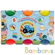 Пальчиковые краски Синий ТРАКТОР флуоресц, 6цв, 60мл Умка в кор.9шт | фото №0