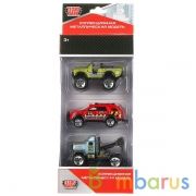 НАБОР ИЗ 3-Х МАШИН "ТЕХНОПАРК" МЕТАЛЛ. 7,5СМ, В АССОРТ. В РУСС. КОР. в кор.2*84наб | фото №0