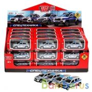 Машина металл кроссовер полиция 7,5см, в ассорт. в кор. в дисплее Технопарк уп-36шт в кор.2*4уп | фото №0