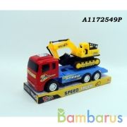 Трейлер инерц. с экскаватором в блистере на карт. в кор.2*36шт | фото №0