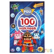 Робокар Поли. (Альбом наклеек малый формат). Формат: 145х210мм. 4 стр. наклеек. Умка в кор.50шт | фото №0