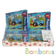 Синий трактор. Пазлы классические в коробке. Пазл 120 деталей. Умные игры в уп.8шт в кор.8уп | фото №0