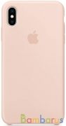 Чехол Apple для iPhone XS Max Silicone Case (Розовый песок) | фото №0